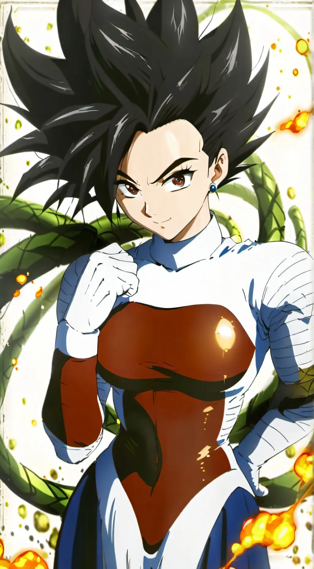 ai character: Female Vegeta background
