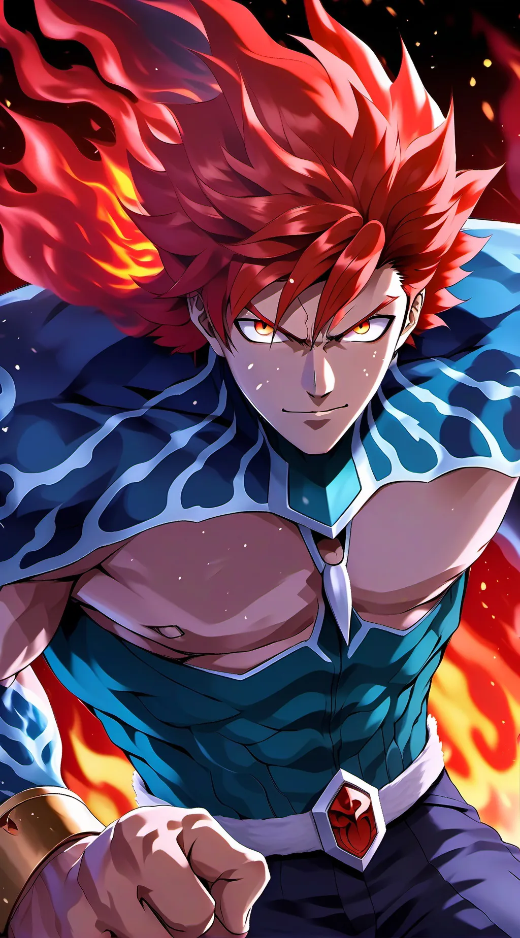 ai character: Enji Todoroki background