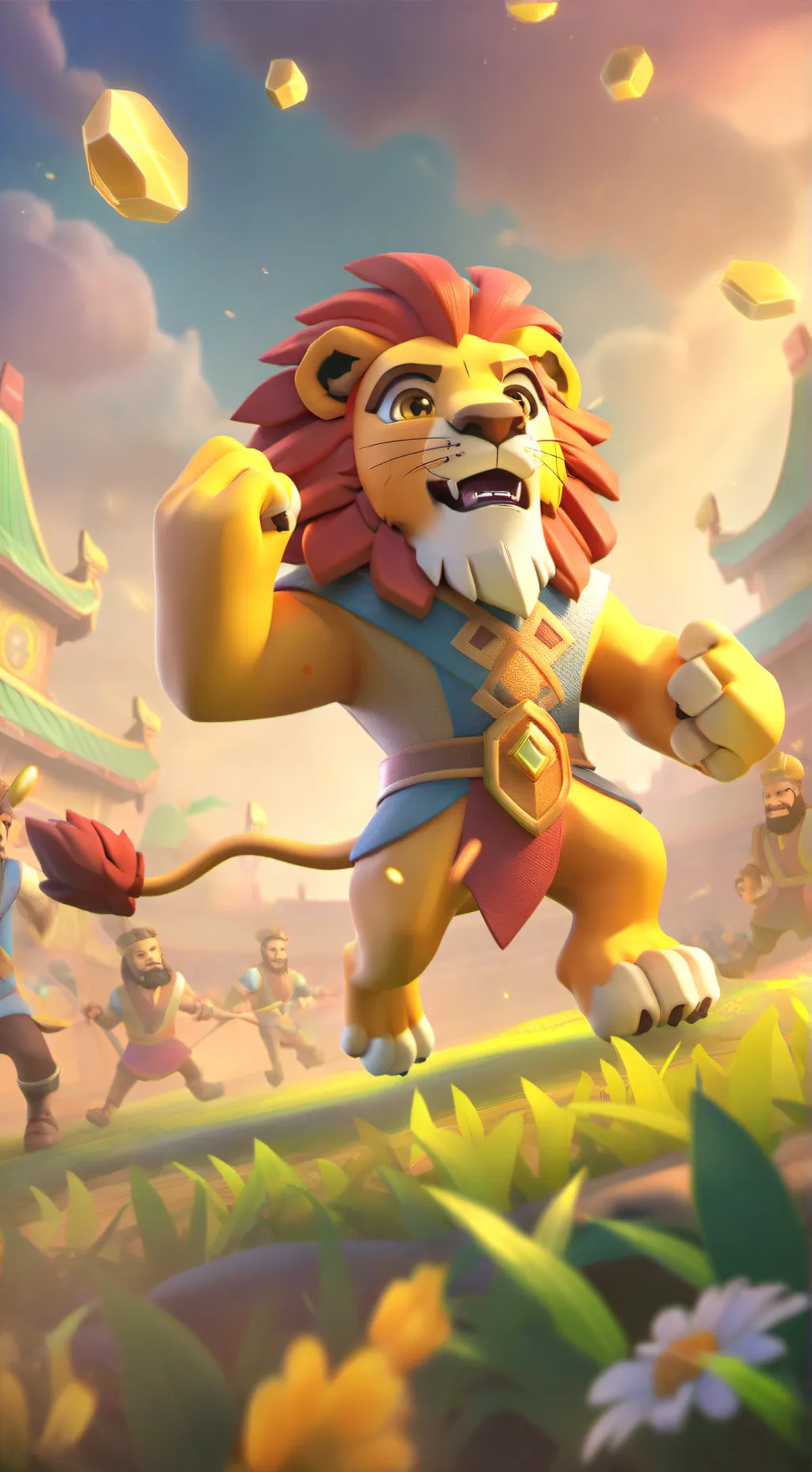 ai character: Bushy  background