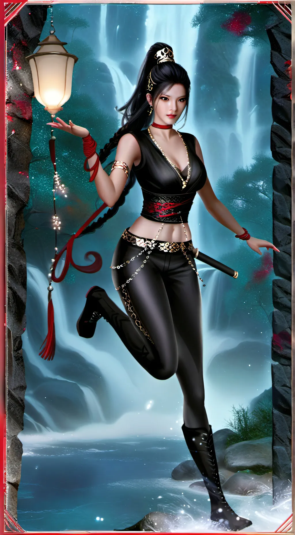 ai character: Kureya Hayabusa background