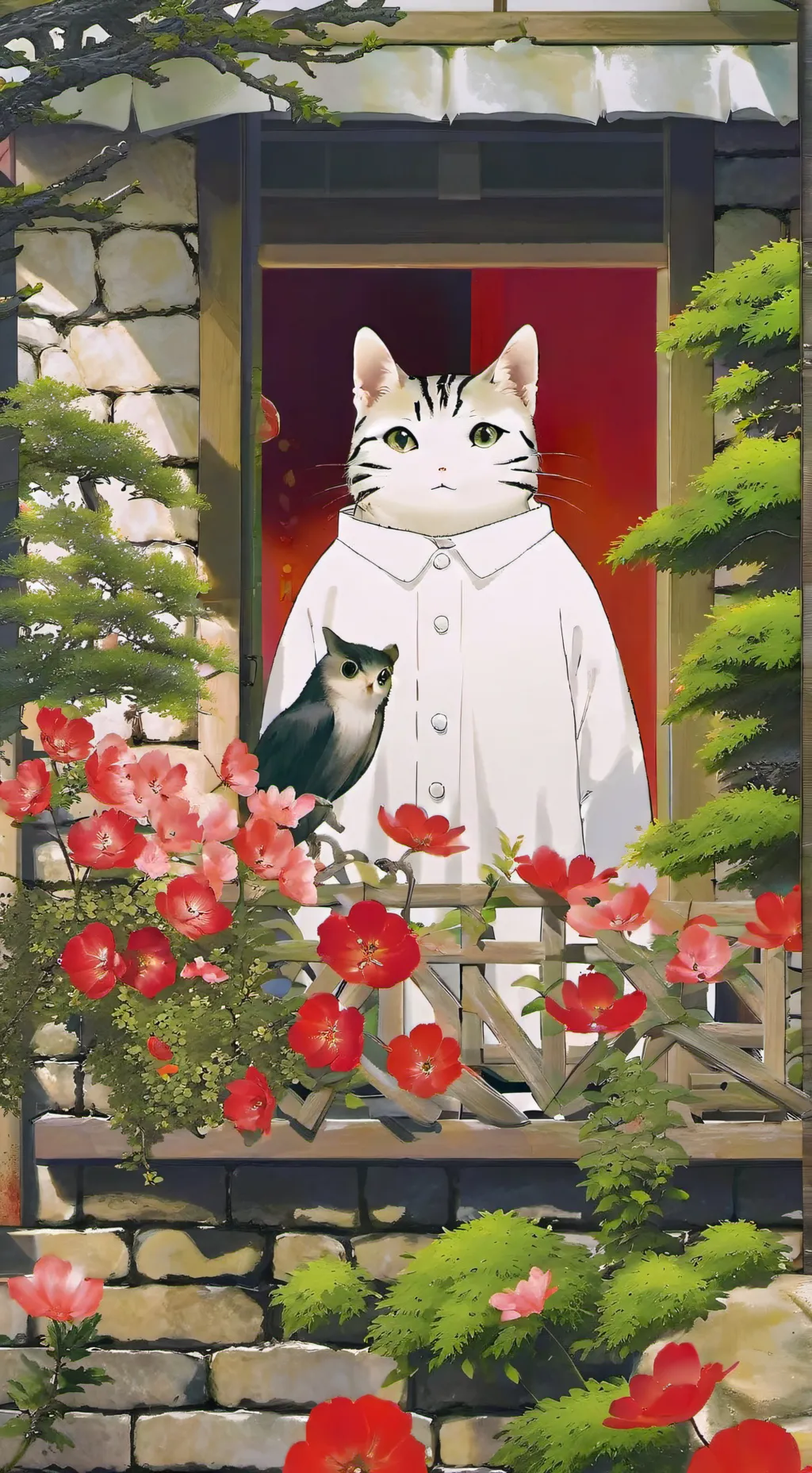 ai character: guns background