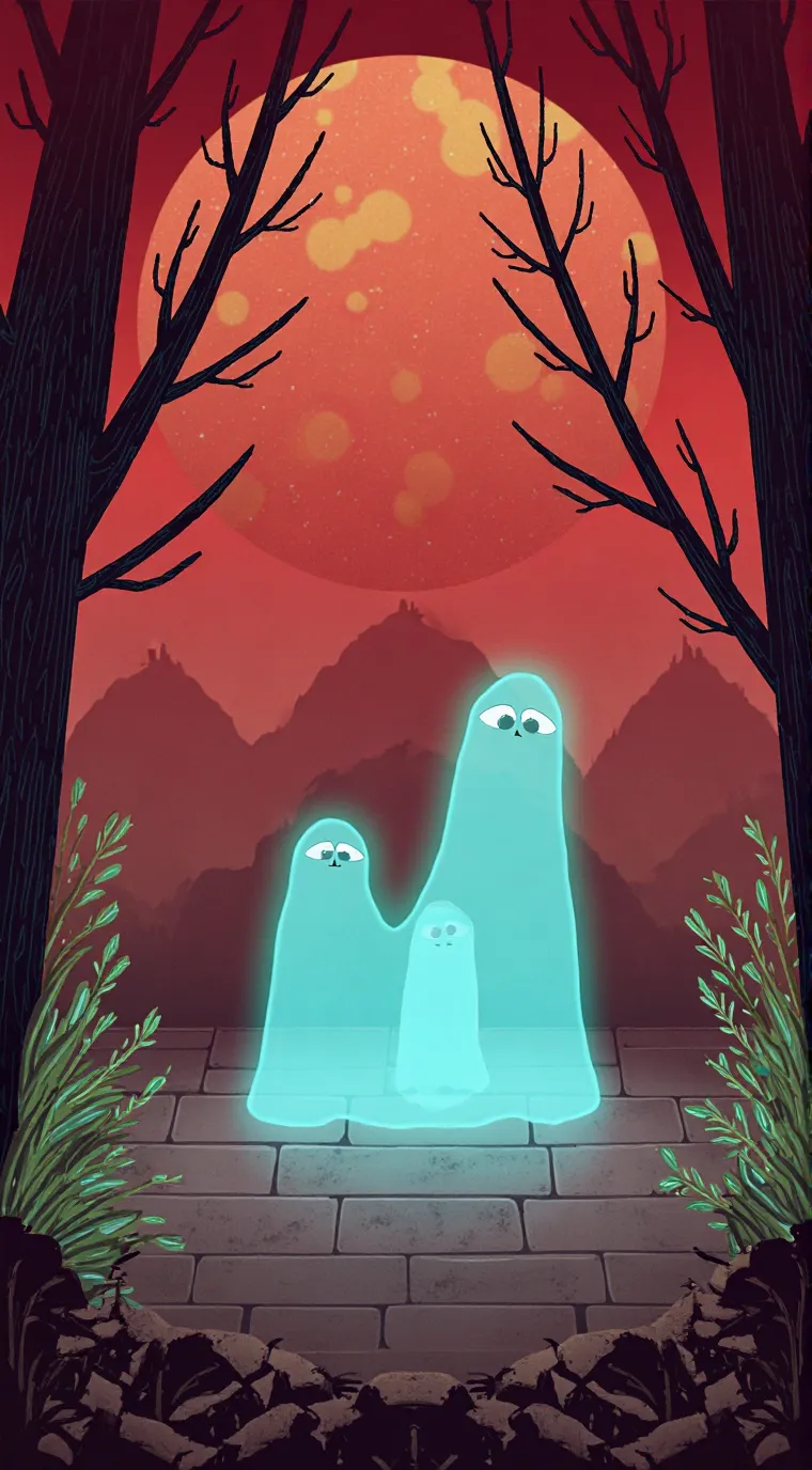 ai character: amigos fantasmas background