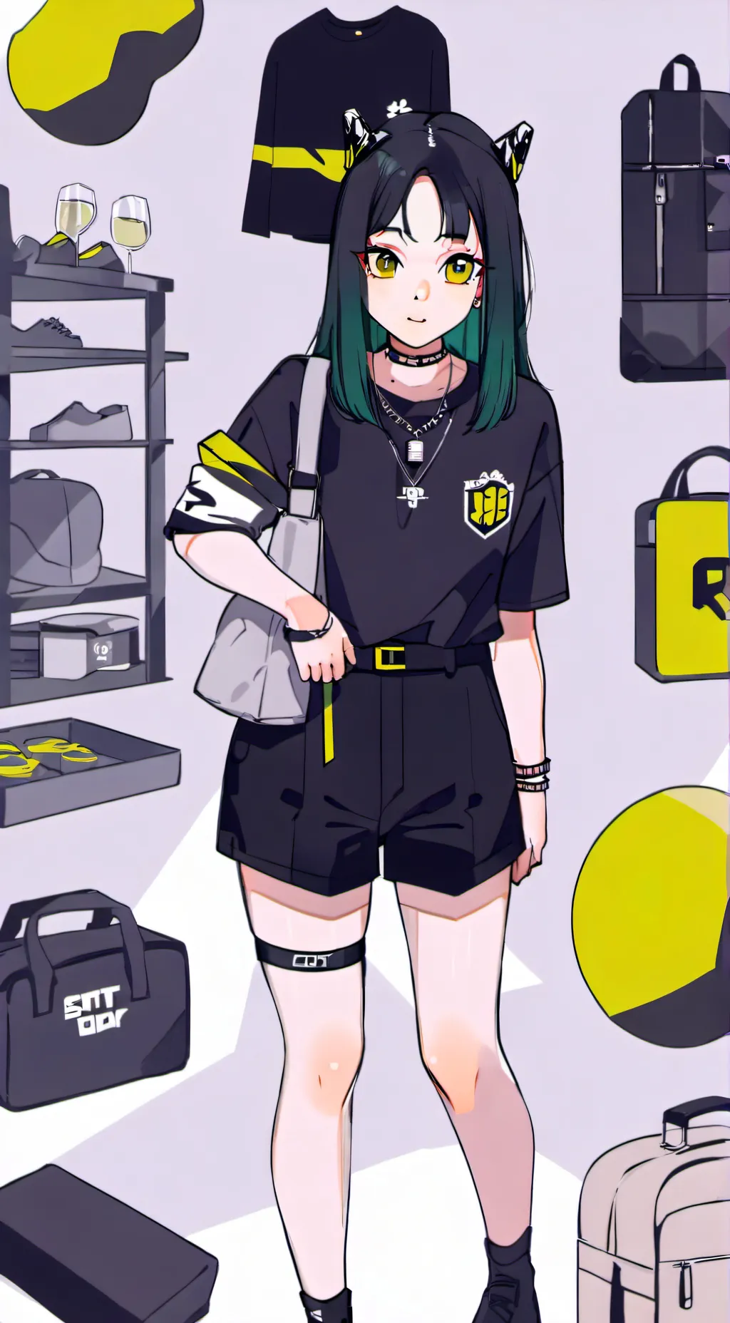 ai character: Tomboy background