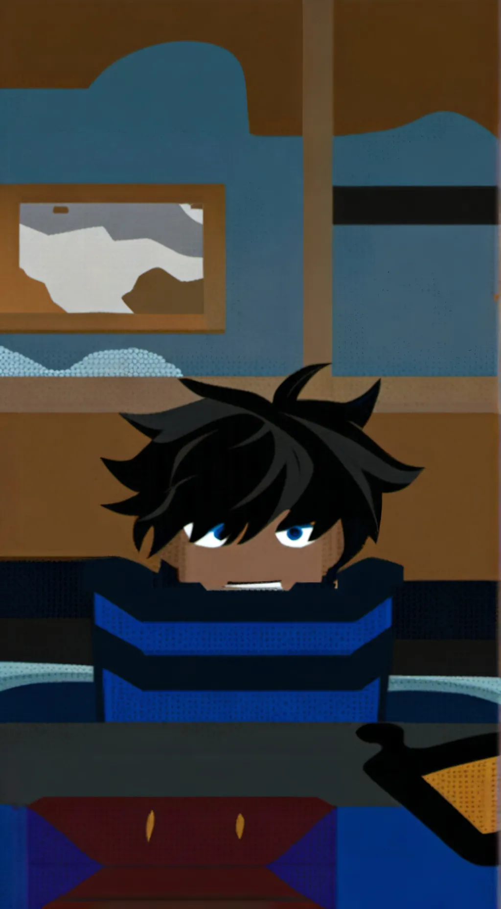 ai character: o zi normala in ro background