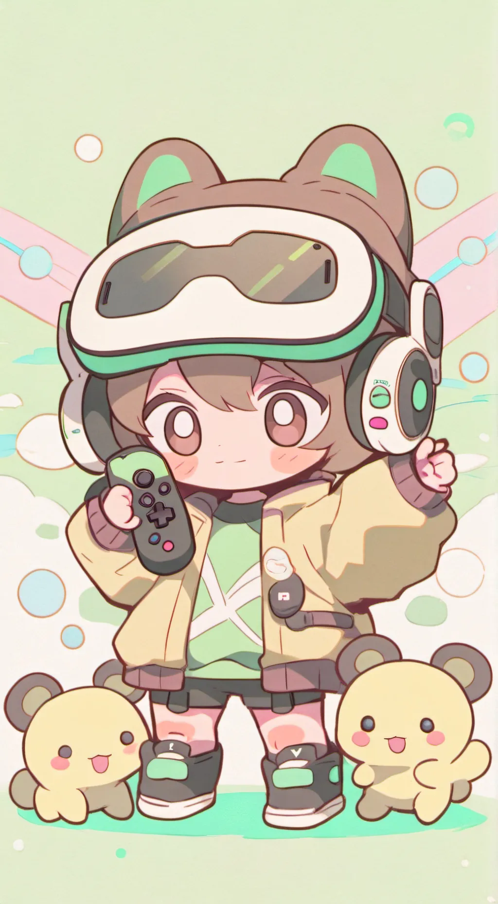 ai character: VR babies background