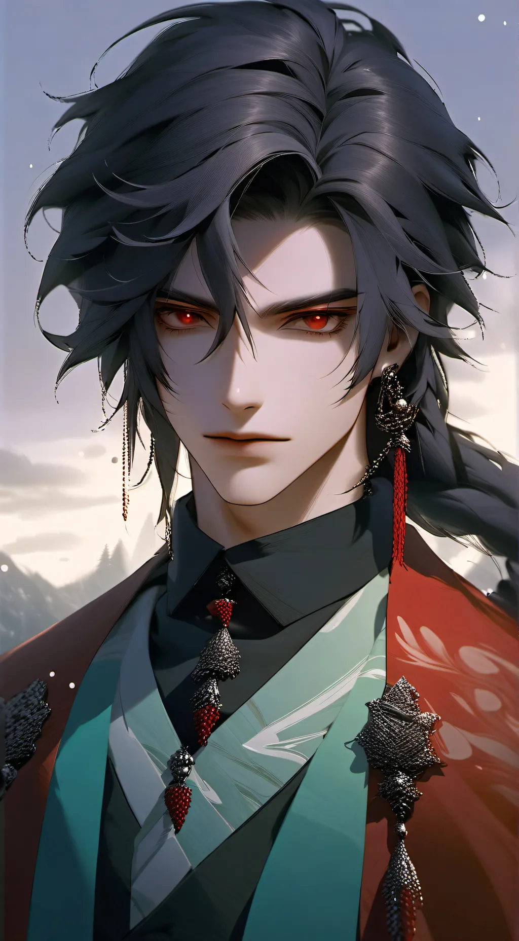 ai character: Mha prof Couloir  background