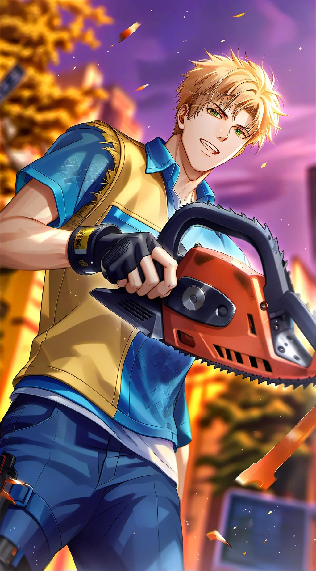 ai character: Denji background