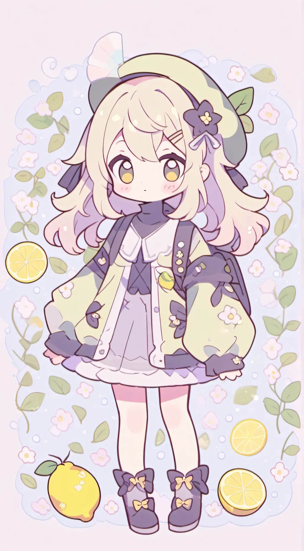 ai character: Lemon background