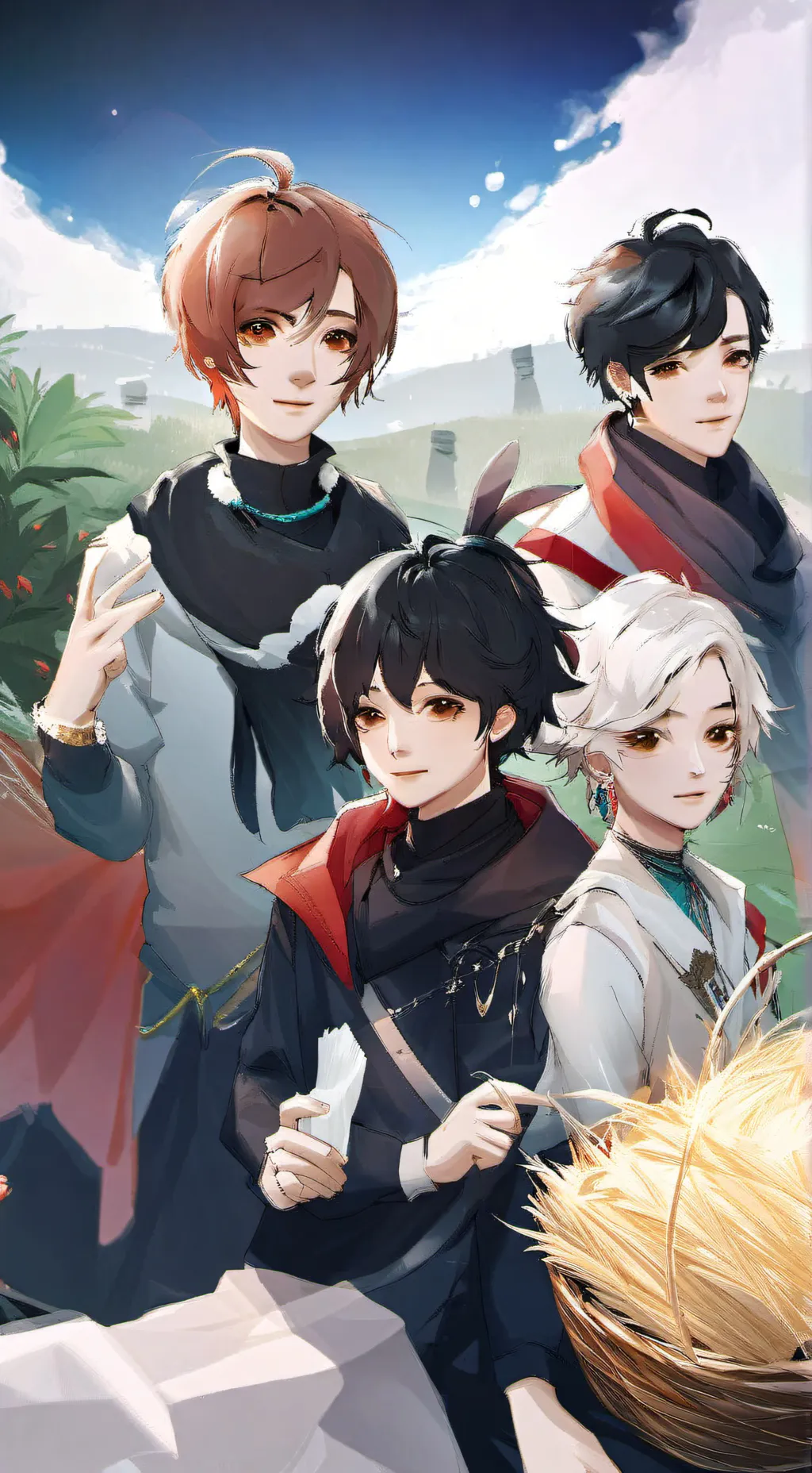 ai character: yin,lian,yinu,liam background