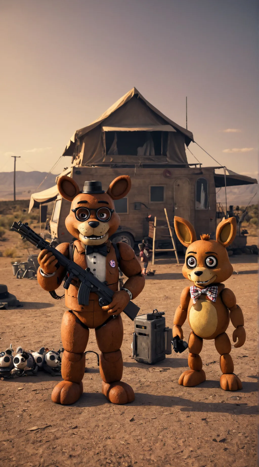 ai character: Breaking Foxy background