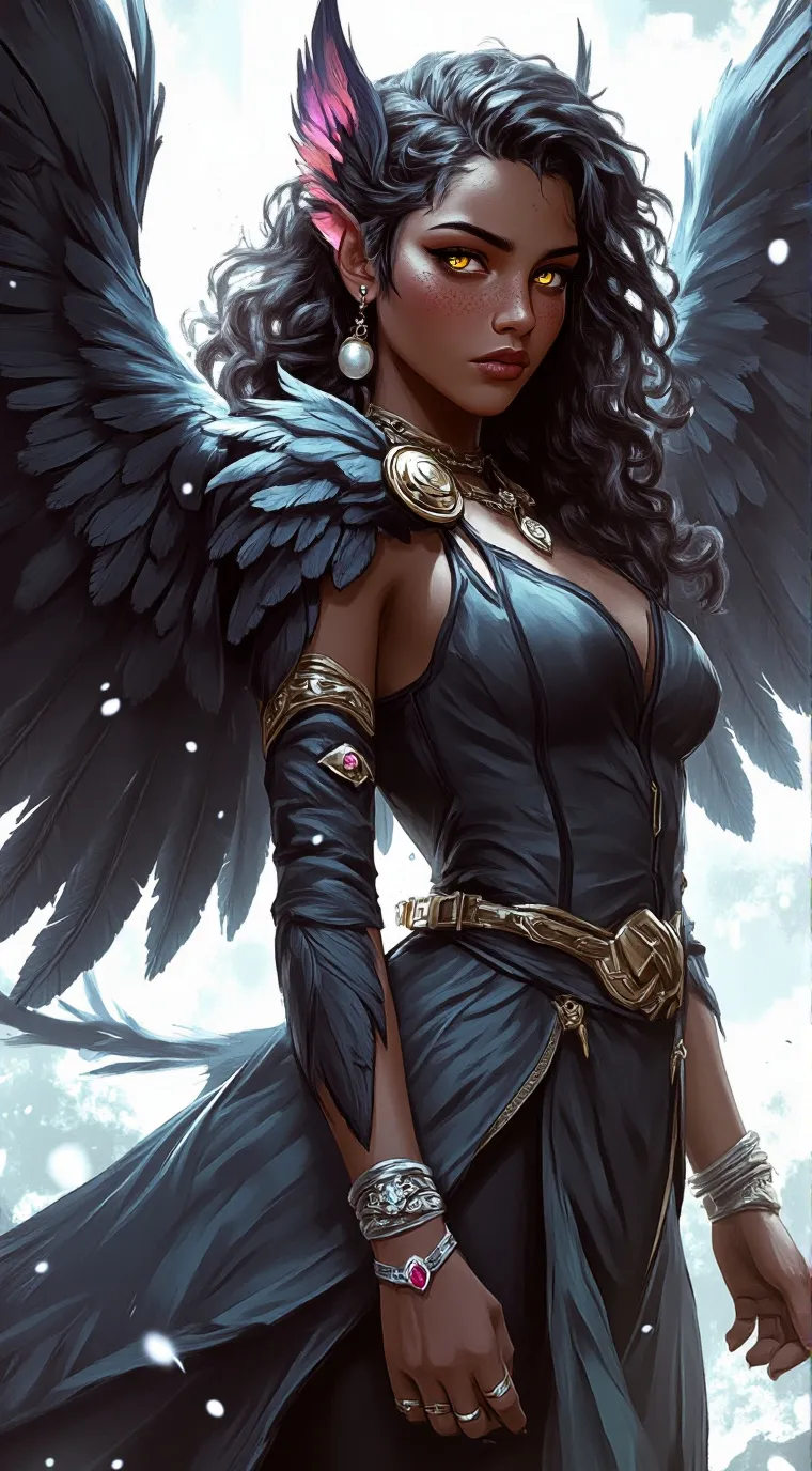 ai character: Raven  background