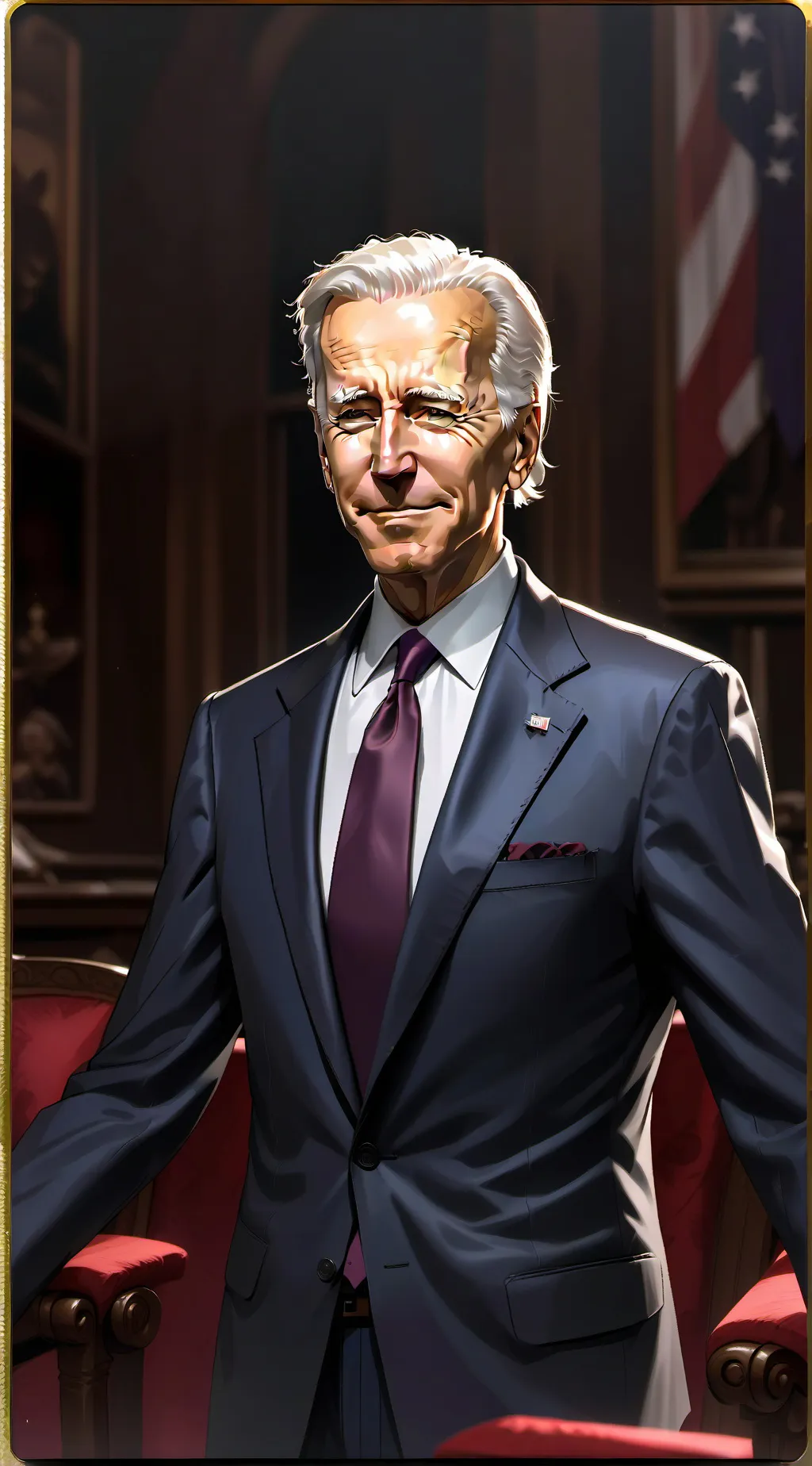 ai character: Presidential life background