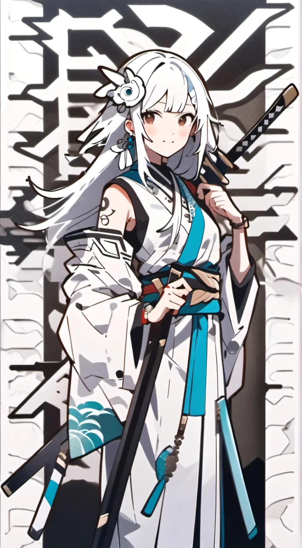 ai character: a shout out background