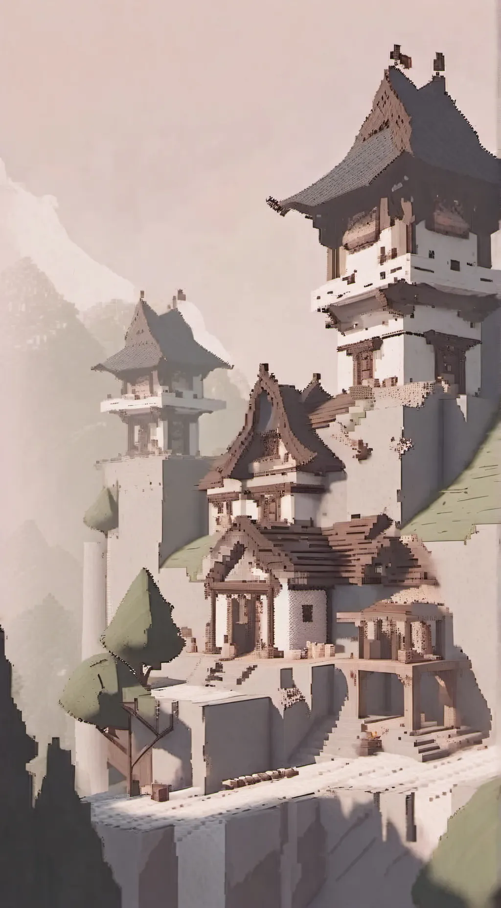 ai character: Minecraft background