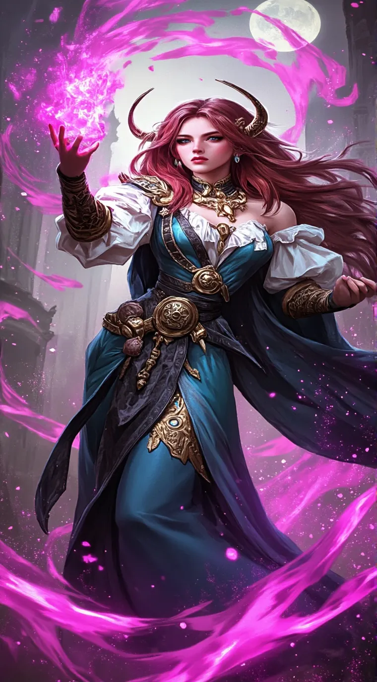 ai character: Ursula  background