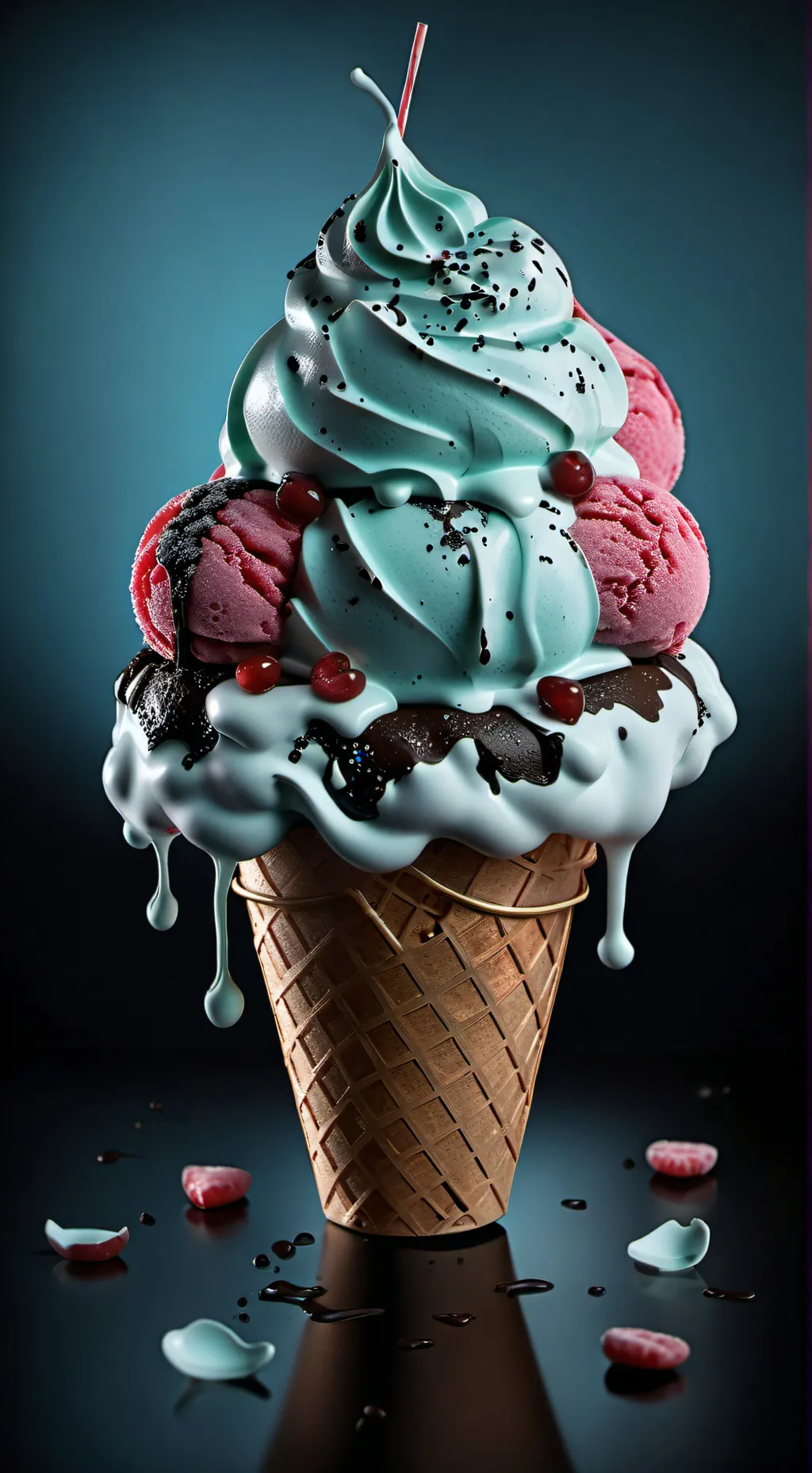 ai character: Ice Cream background