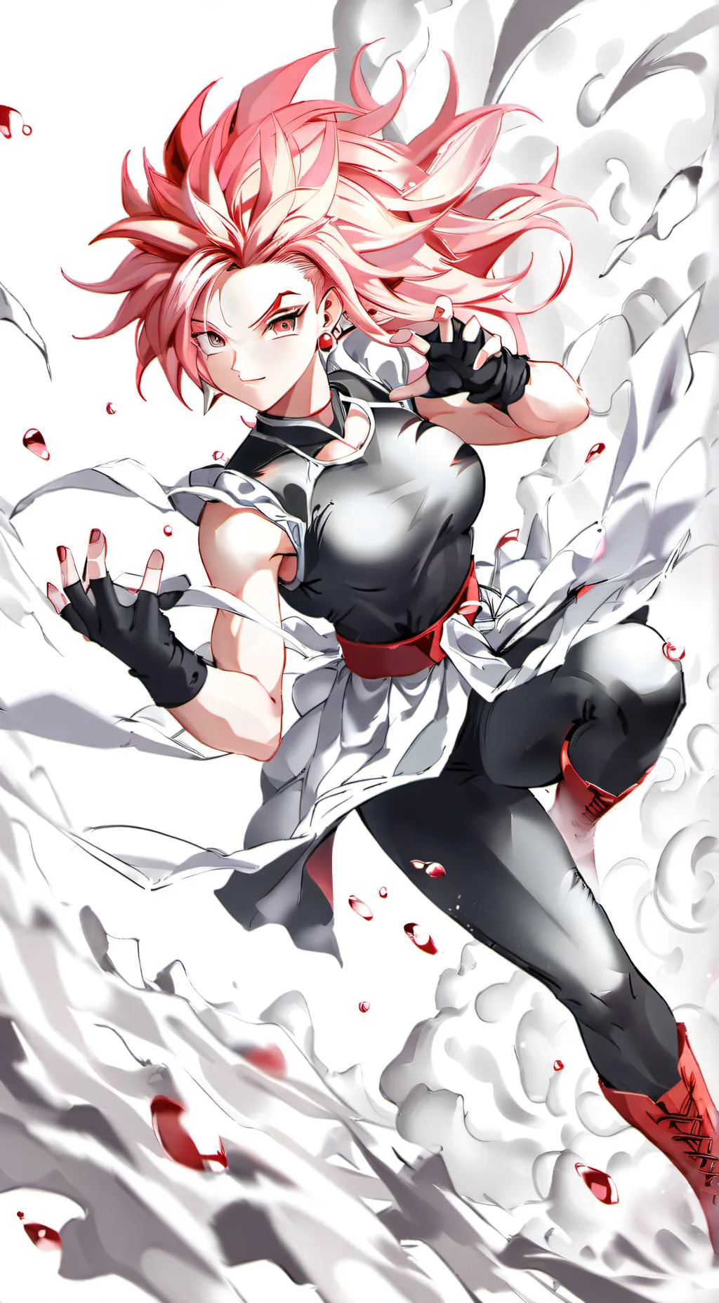 ai character: Female black guy background