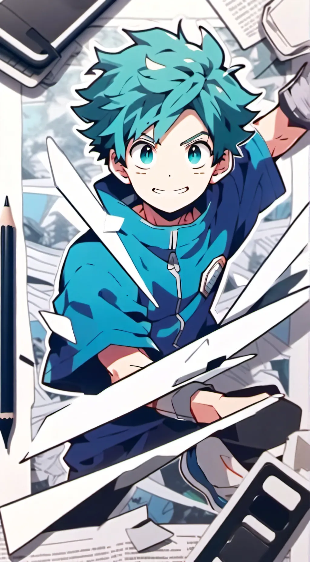 ai character: MHA scared of you background