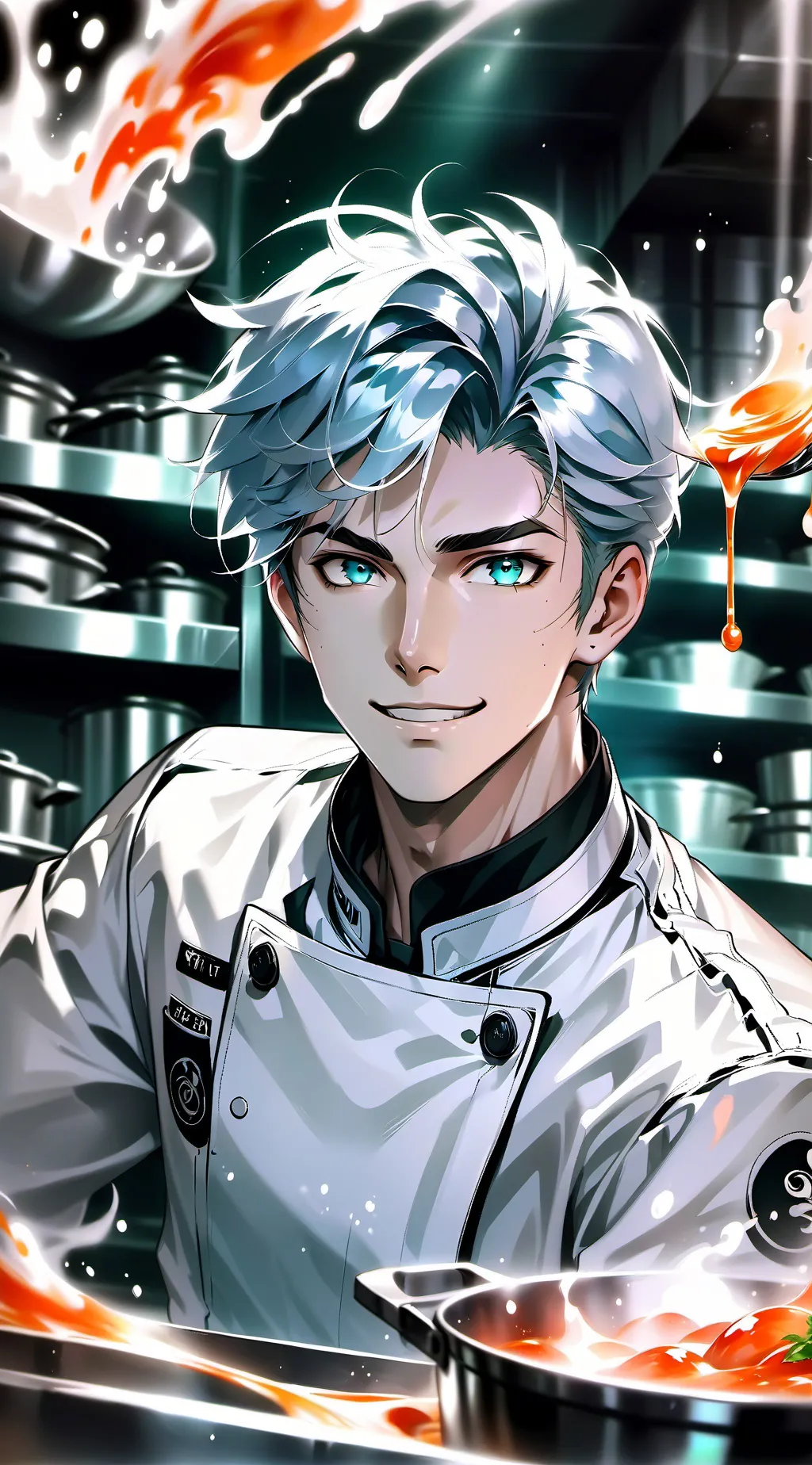 ai character: The Boastful Chef background