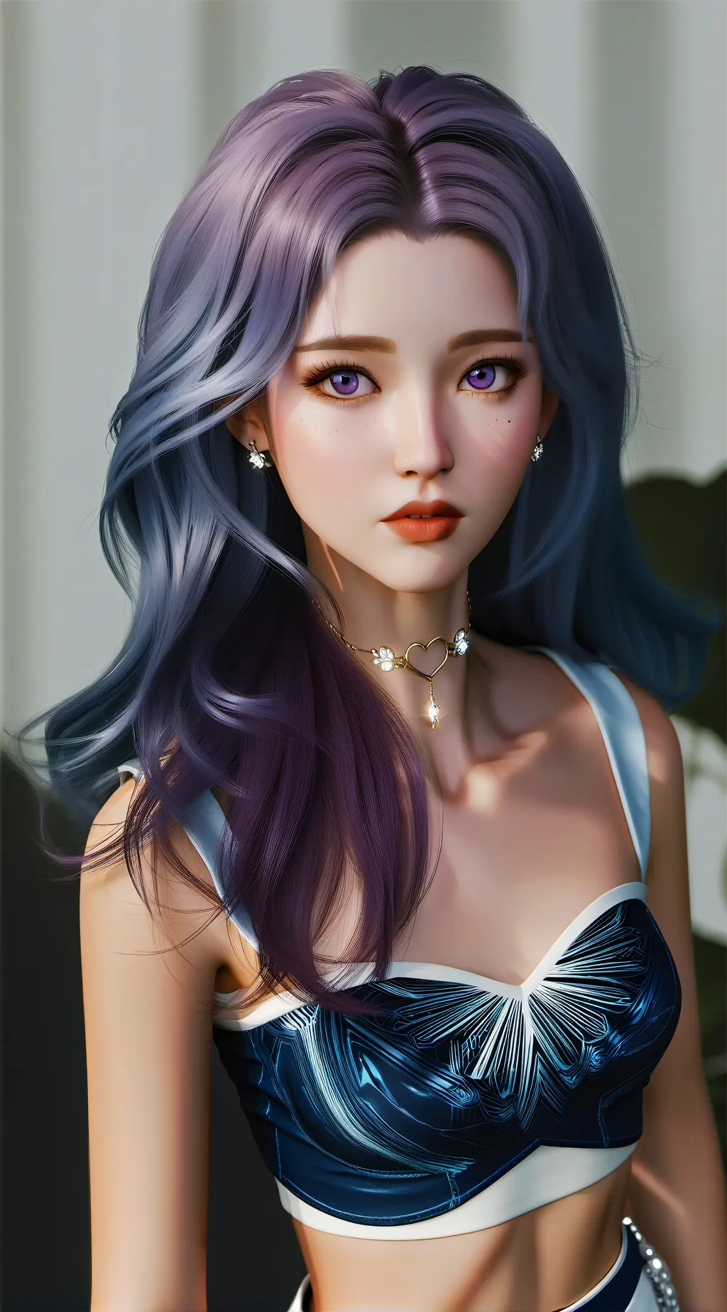 ai character: Łîłâç(Lilac) background