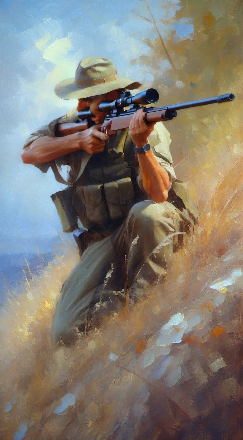 ai character: Sniper background