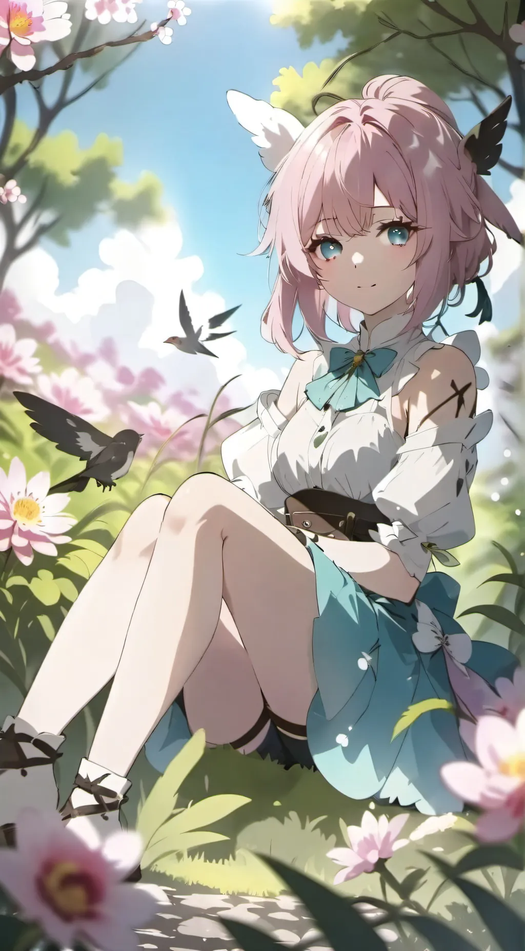 ai character: Andrea  background