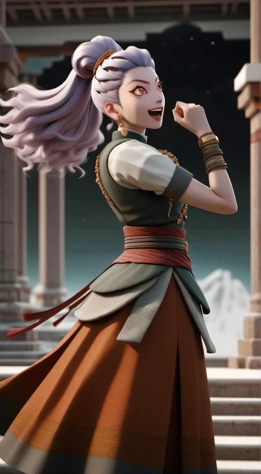 ai character: kpop demon hunters background