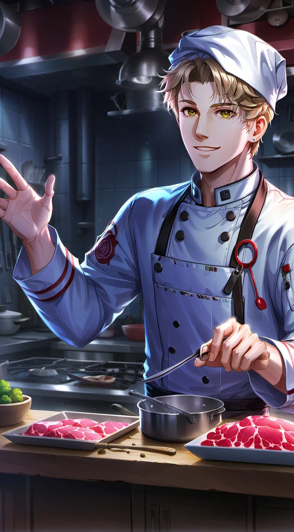 ai character: Gordon Gastronomy background