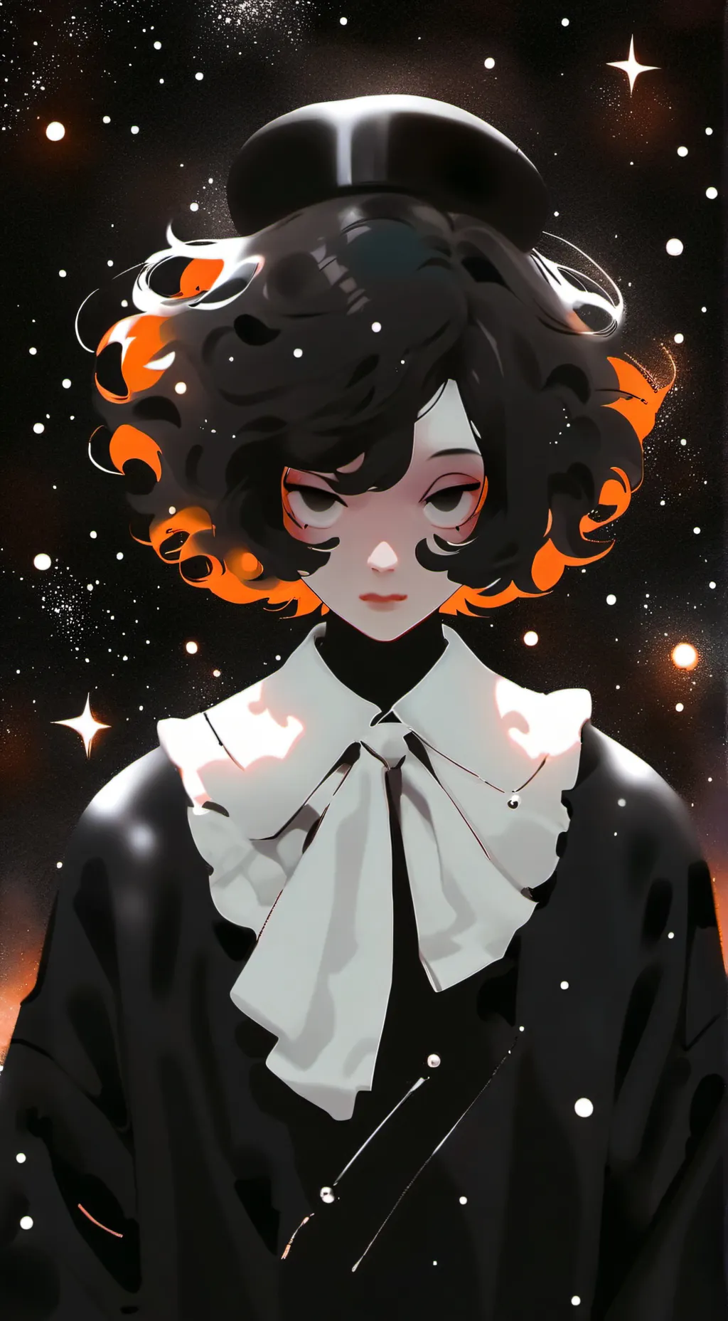 ai character: ᕯ{ClownMime}ᕯ background