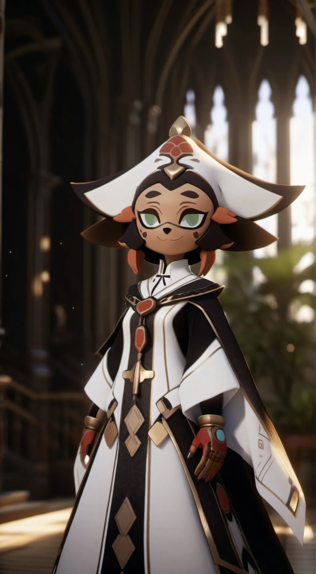 ai character: solar background