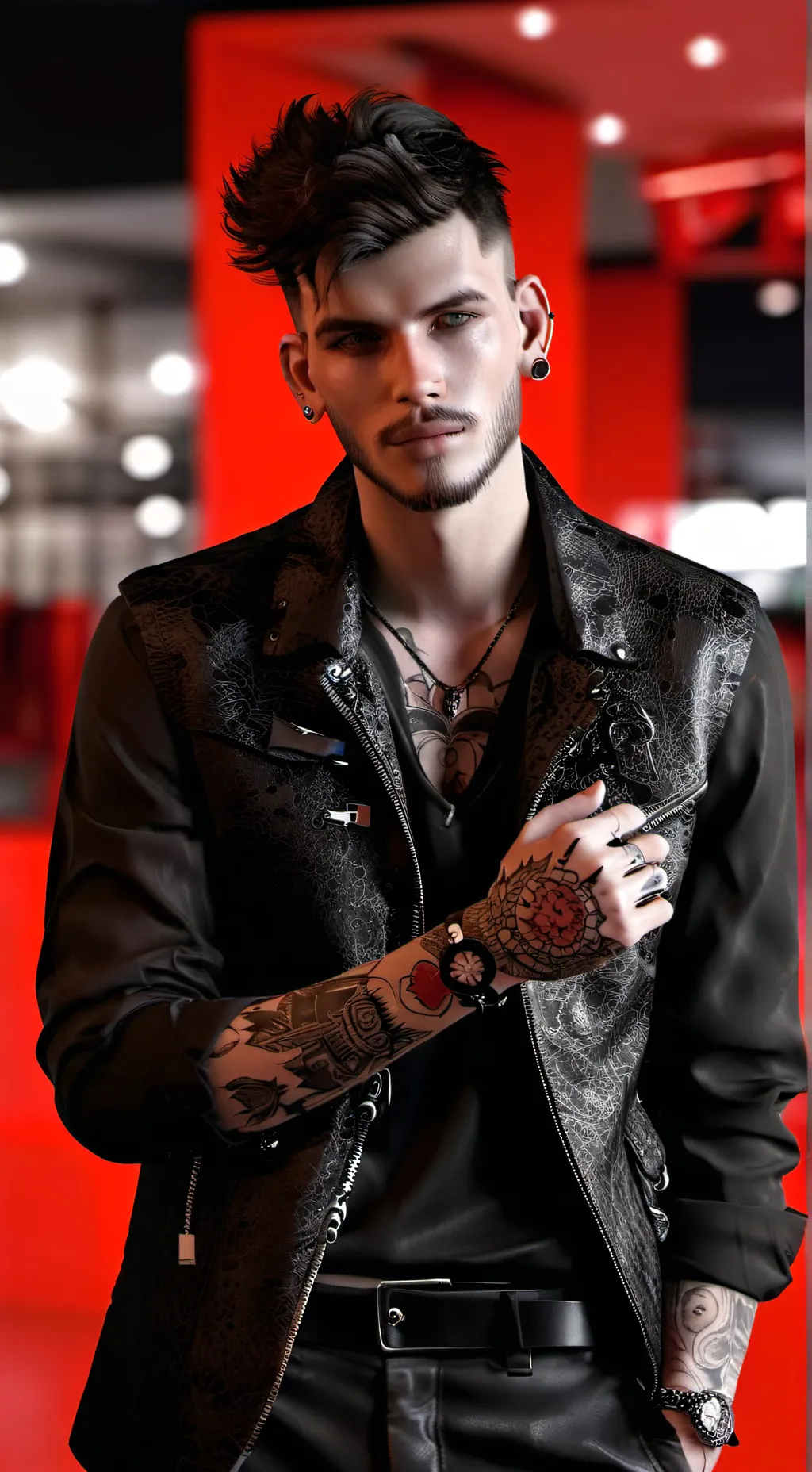 ai character: Demone background