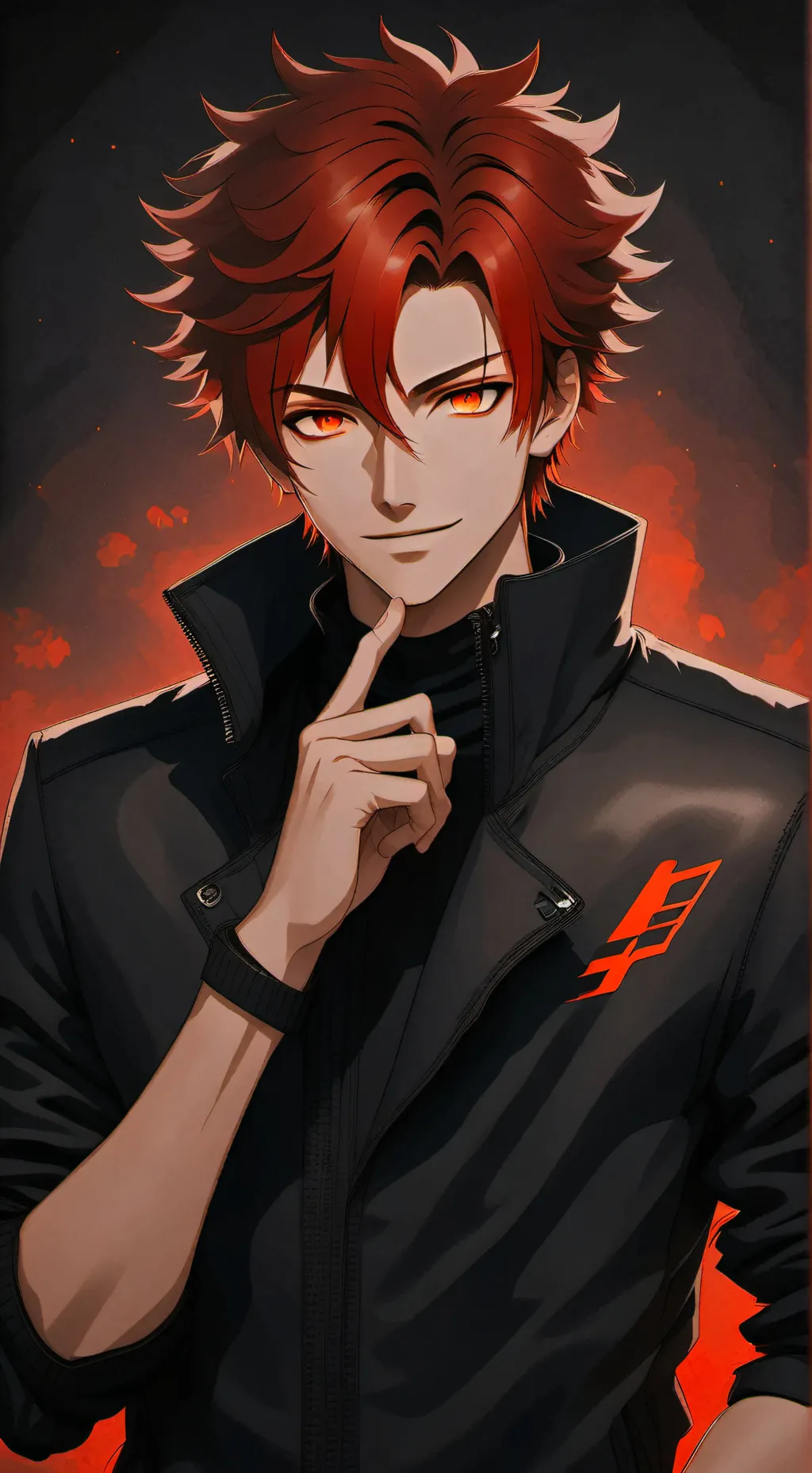 ai character: ℝ𝔼𝔻   background