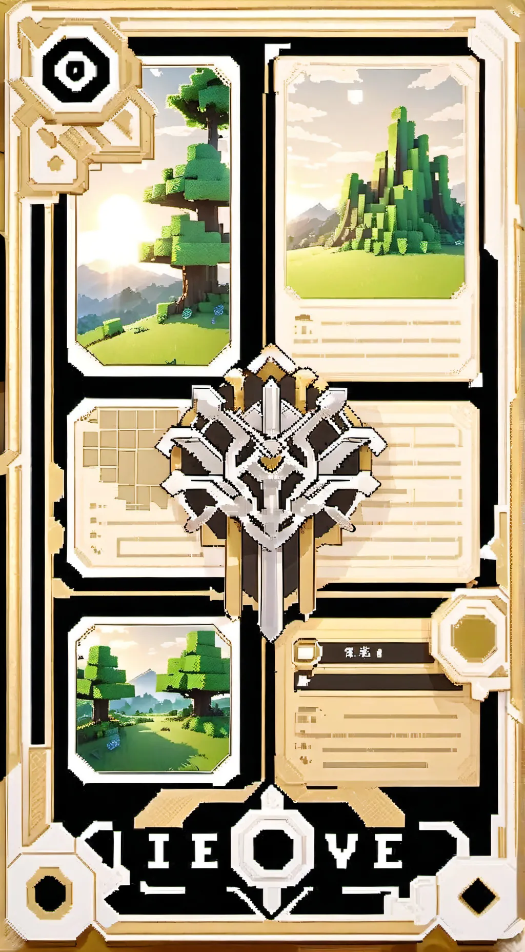 ai character: Minecraft rp 😝 background