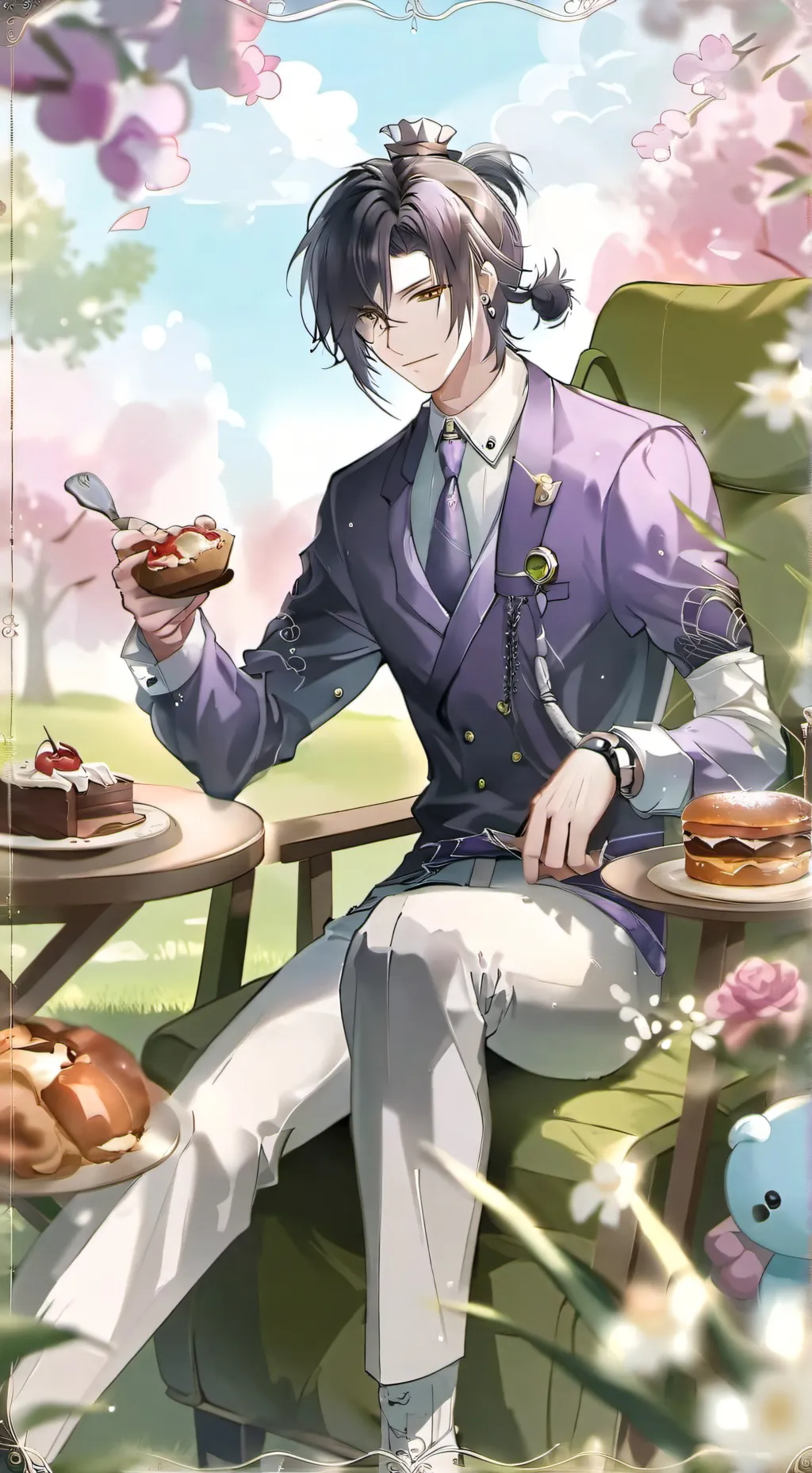 ai character: coils background