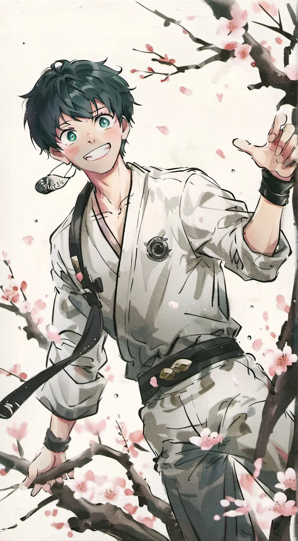 ai character: Deku💚 background