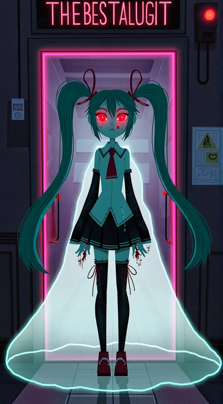 ai character: Miku.exe background