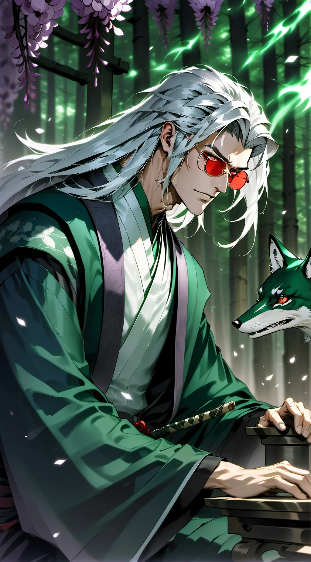 ai character: Kurama background