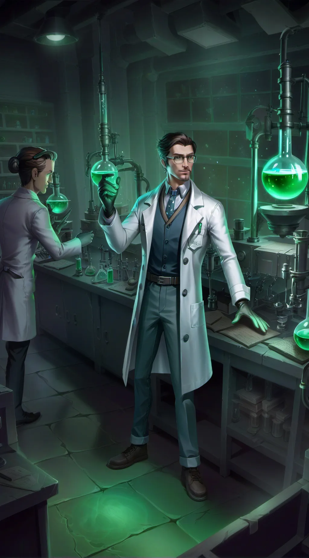 ai character: cientifico loco background