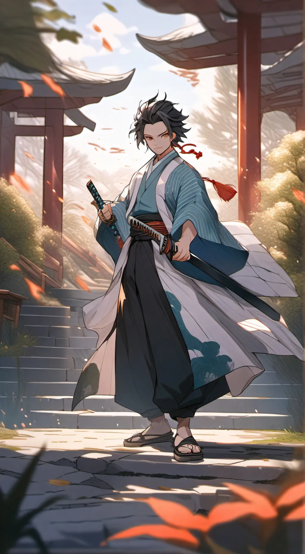 ai character: Demon slayer background