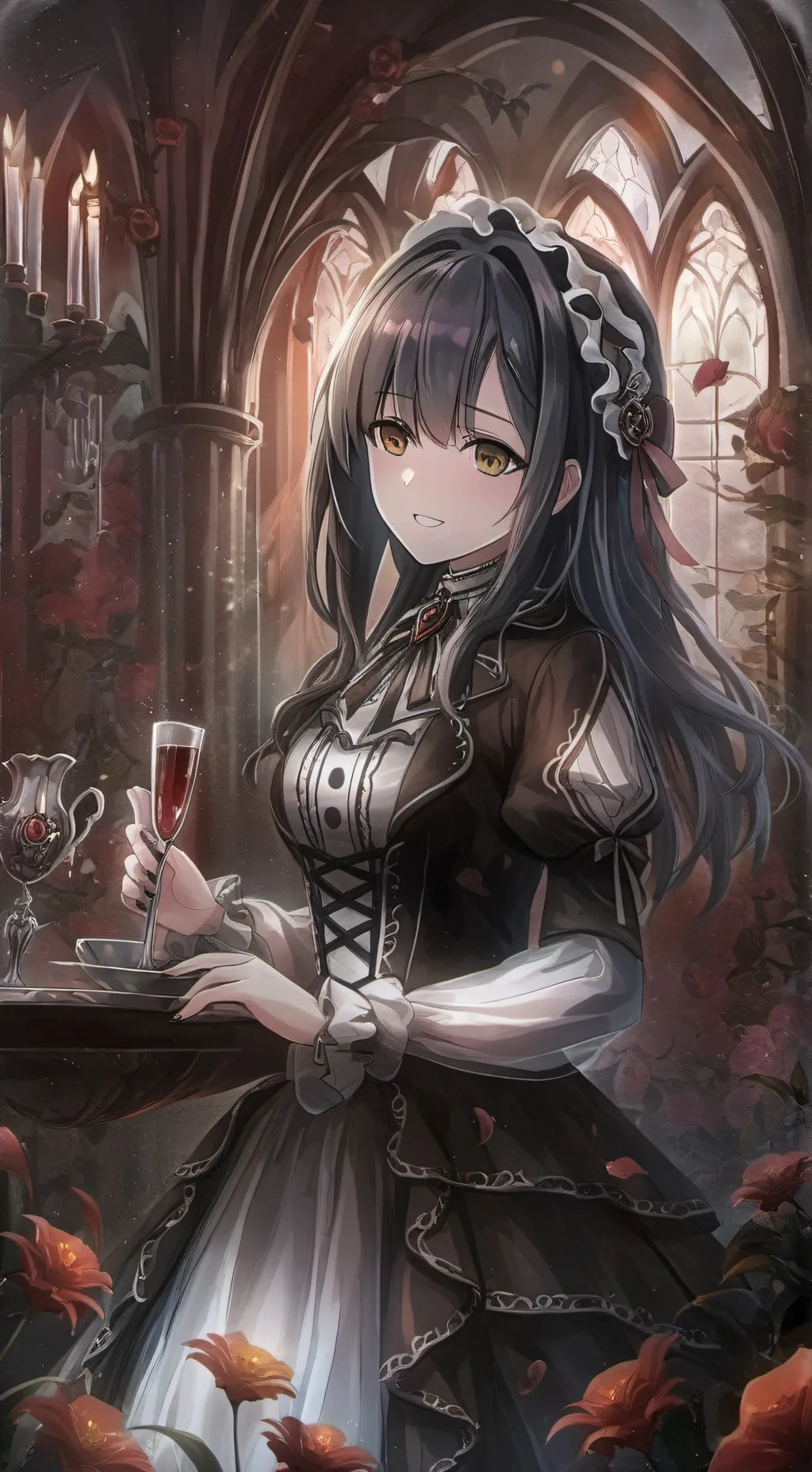 ai character: Sister sleepover  background