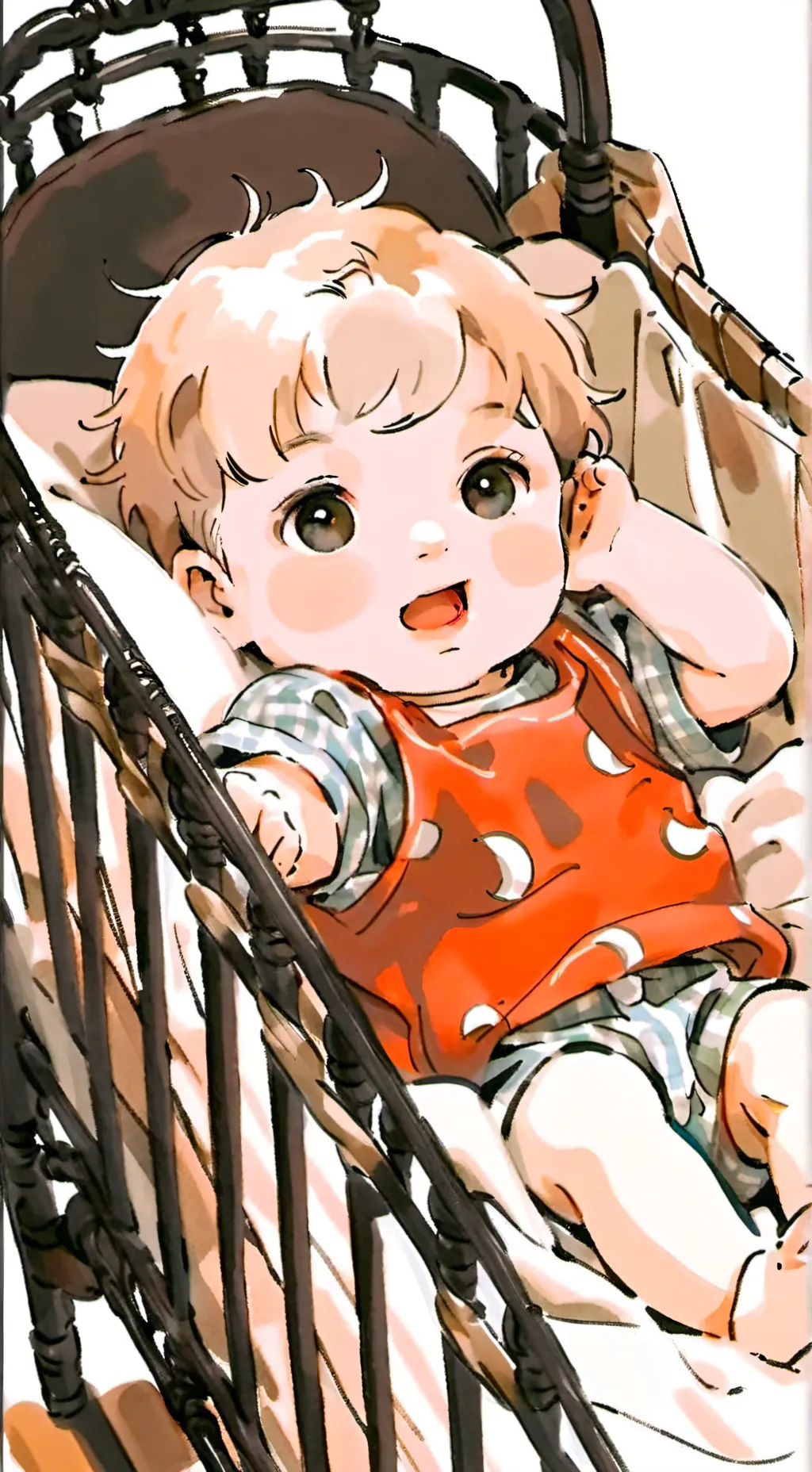 ai character: pov: ur da  baby background