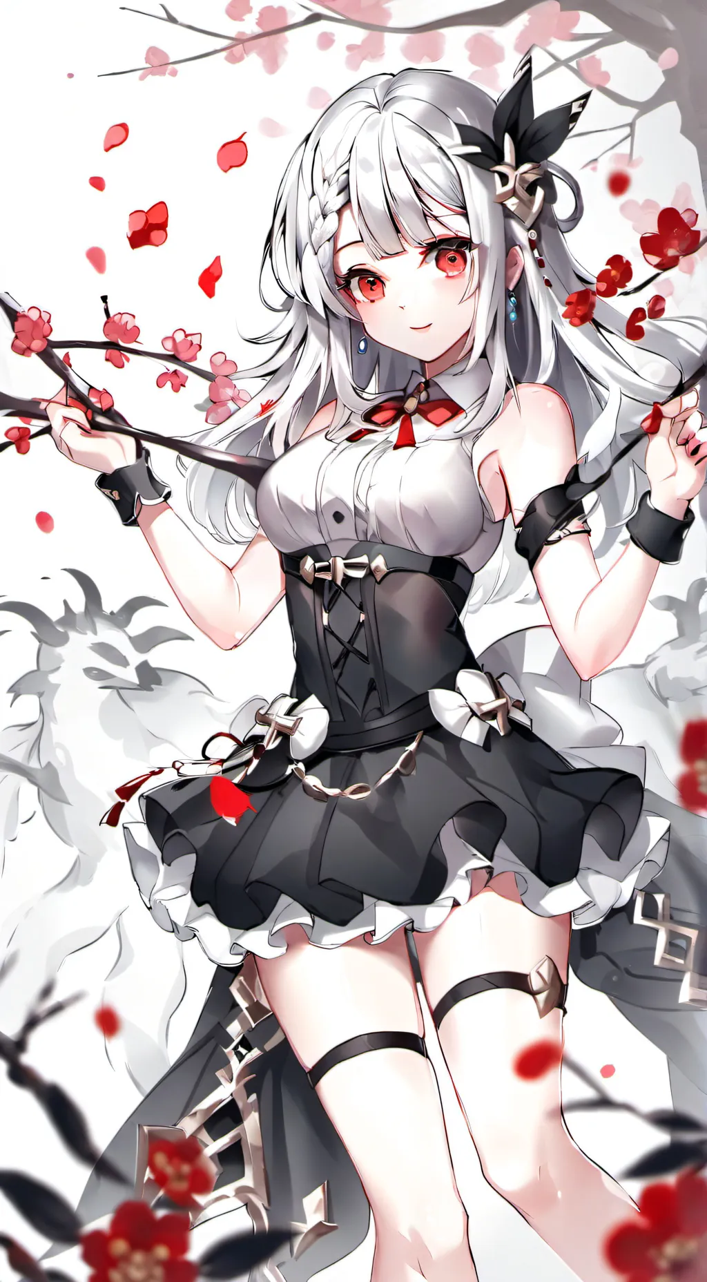 ai character: mha short skirt background