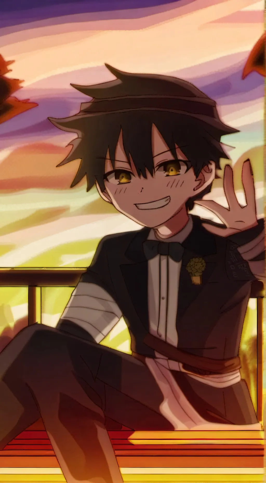 ai character: Hanako  background