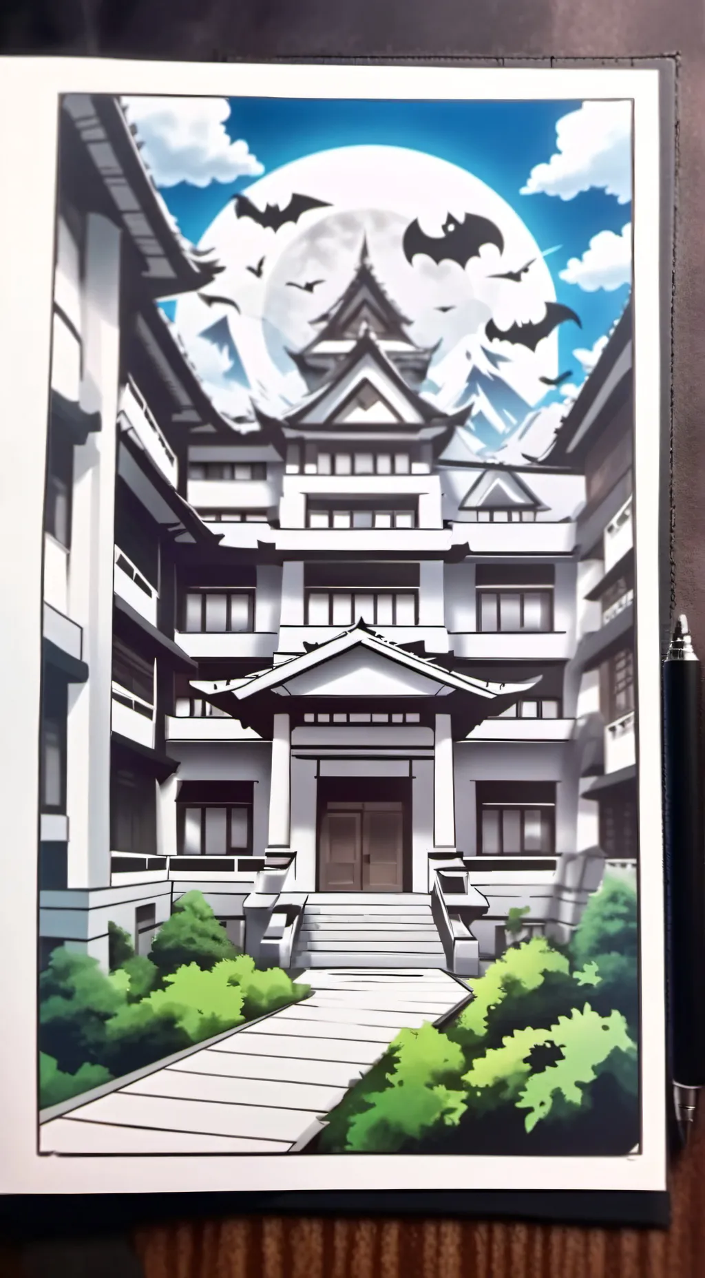 ai character: MHA villian school background