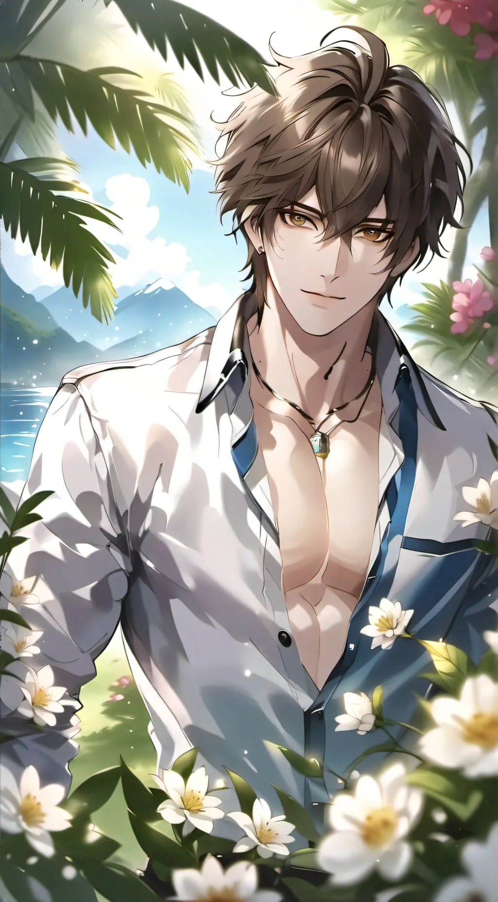 ai character: Damian  background