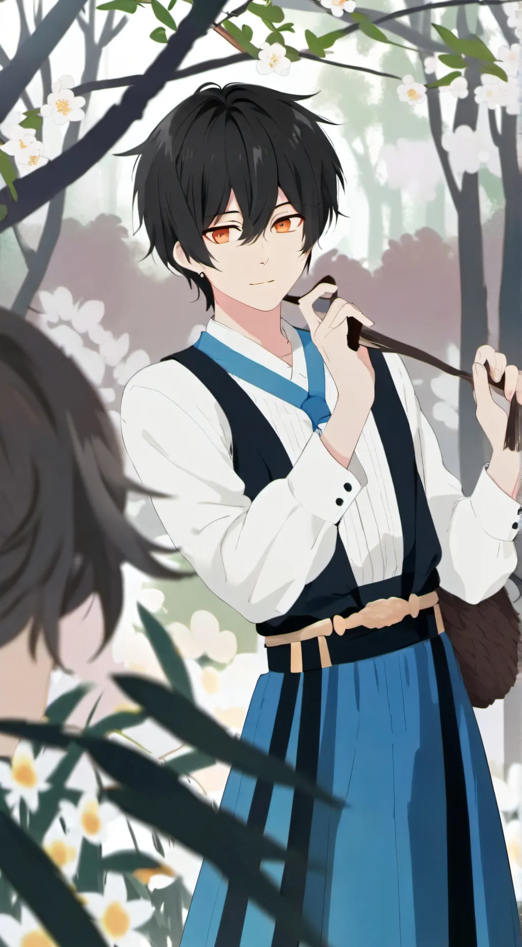 ai character: Aron  background