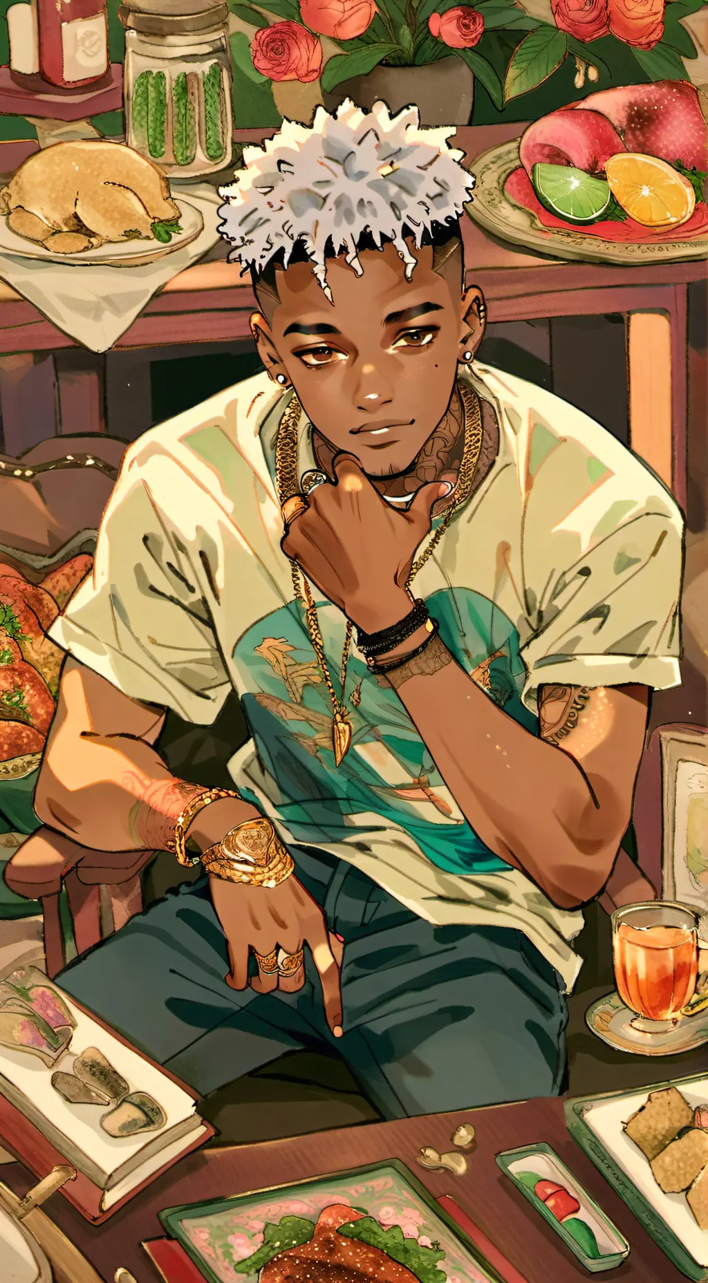 ai character: Xxxtentacion background