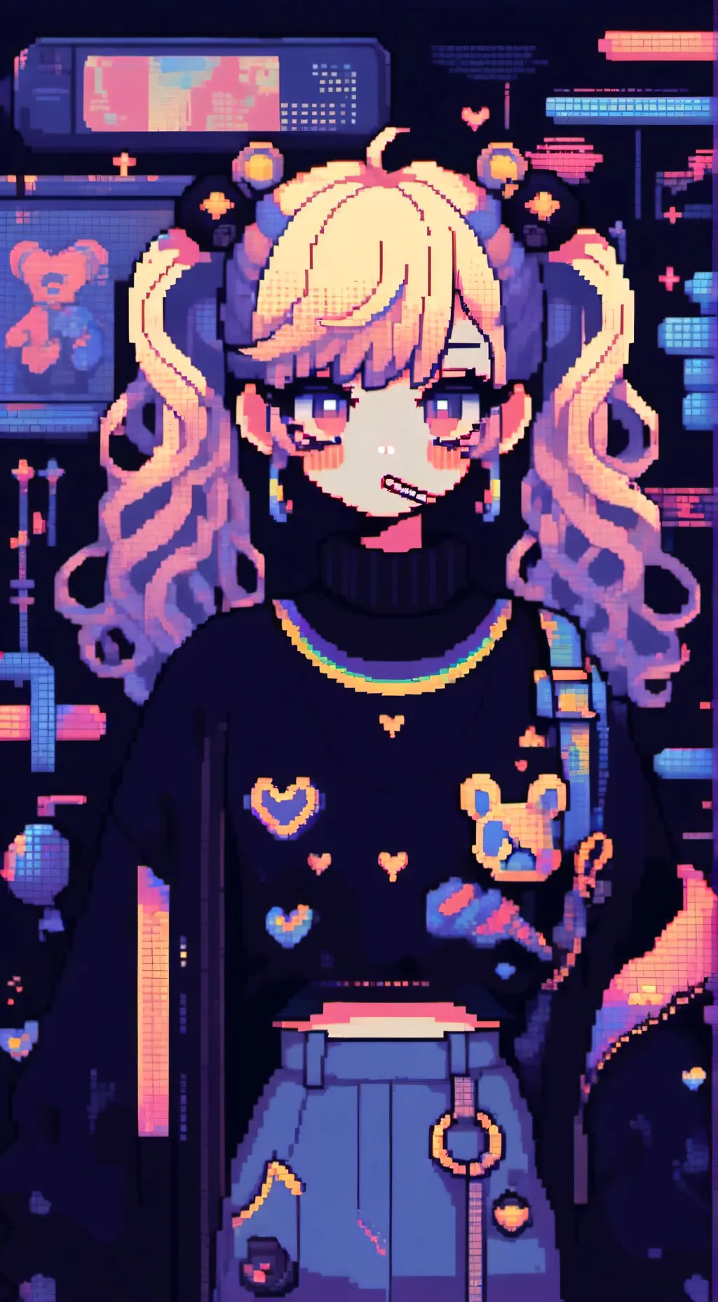 ai character: →↓←Jinx←↓→ background