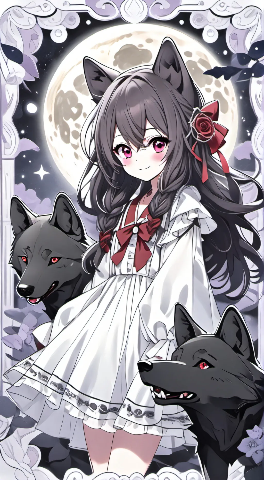 ai character: Luna background