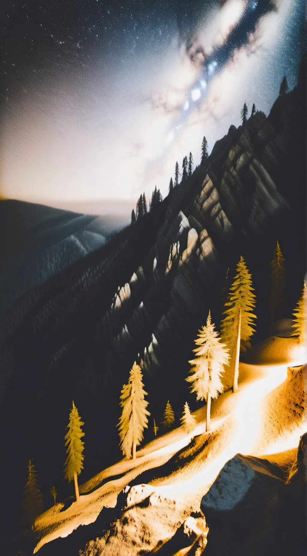 ai character: sun and moon show background